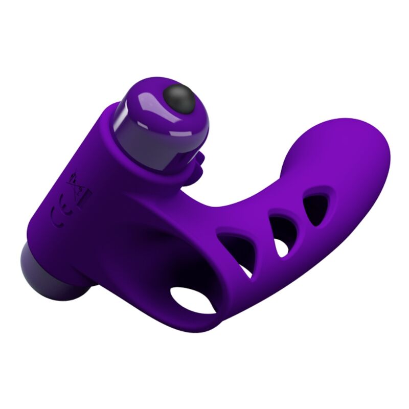 Vibrator de Deget, Pretty Love - Orlando, 10 Functii de Vibratie, Mov